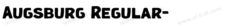 Augsburg Regular字体转换 Augsburg Regular字体转换